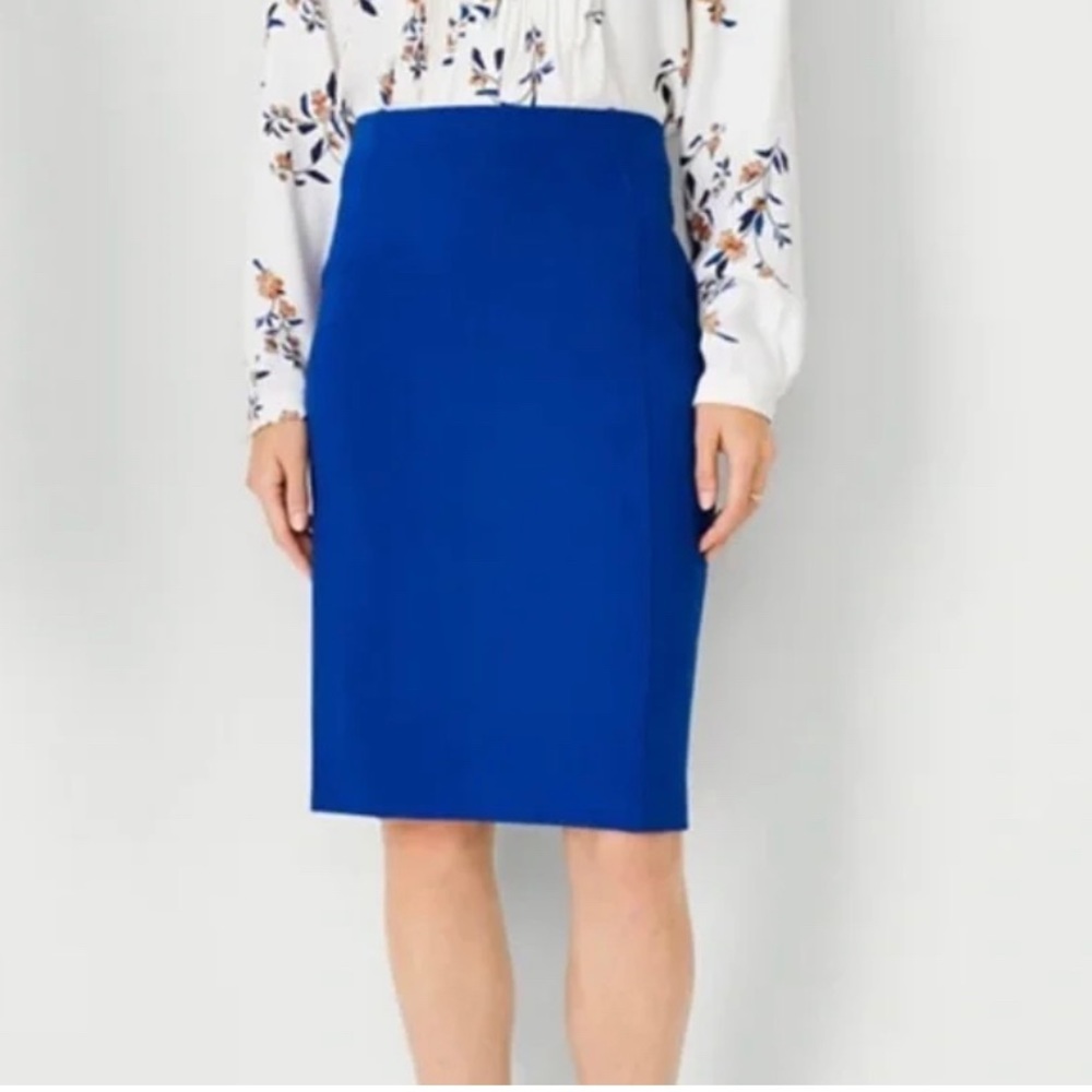 Ann Taylor Royal Blue Pencil Skirt